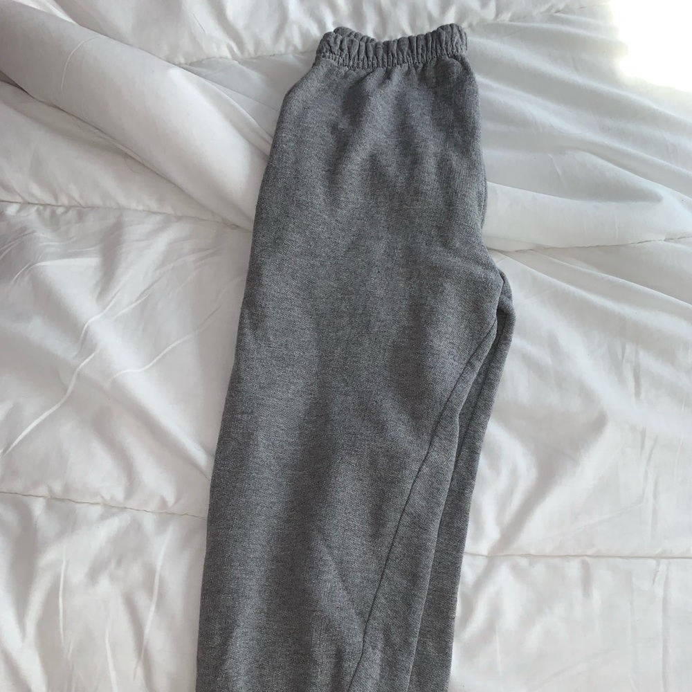 Gray sweatpants